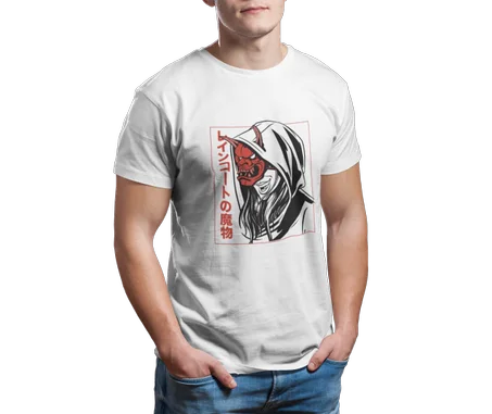 Blood Moon Girl Tshirt Blanc - AD119