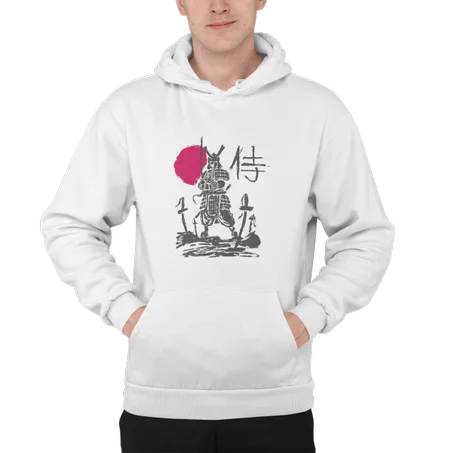 Way of the Samurai Hoodie Blanc- AD105