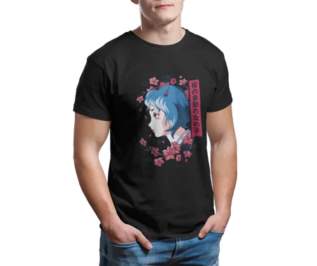 The Cherry Blossom Girl Tshirt Noir - AD133