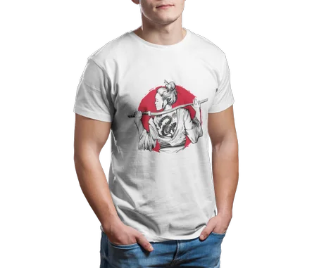 Edo Girl Tshirt Blanc- AD108