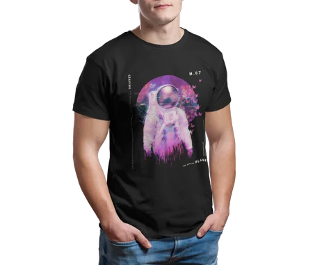 Experiment N.07 Tshirt Noir - AD122