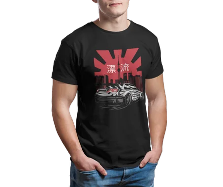 Tokyo Driftline Tshirt Noir - AD124