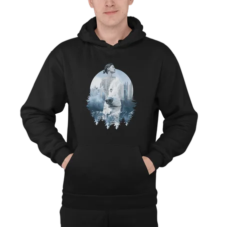 The Wild Within Hoodie Noir - AD131