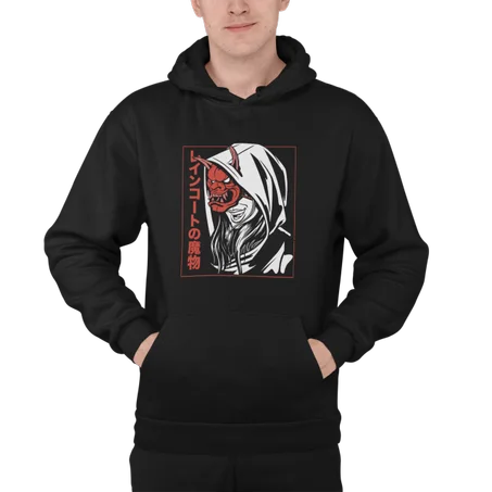 Blood Moon Girl Hoodie Noir - AD119