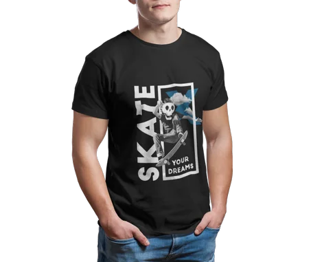 Dream Skater Tshirt Noir- AD104