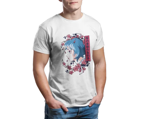 The Cherry Blossom Girl Tshirt Blanc - AD133