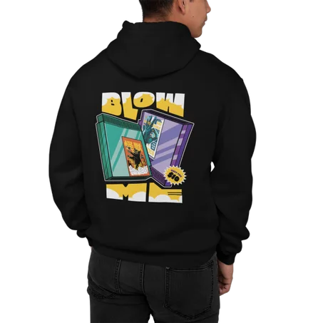 Blow Up Restro Vibes Hoodie Noir– AD101