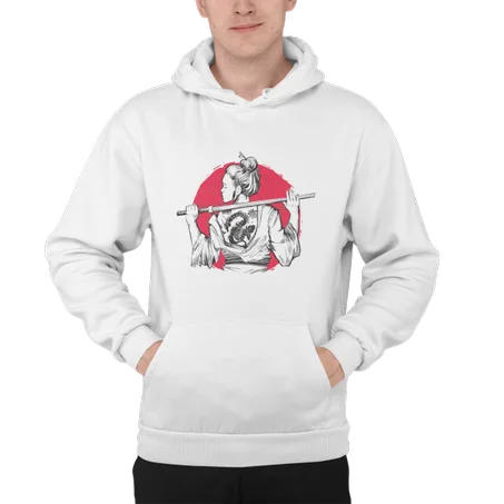 Edo Girl Hoodie Blanc - AD108
