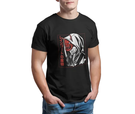 Blood Moon Girl Tshirt Noir - AD119