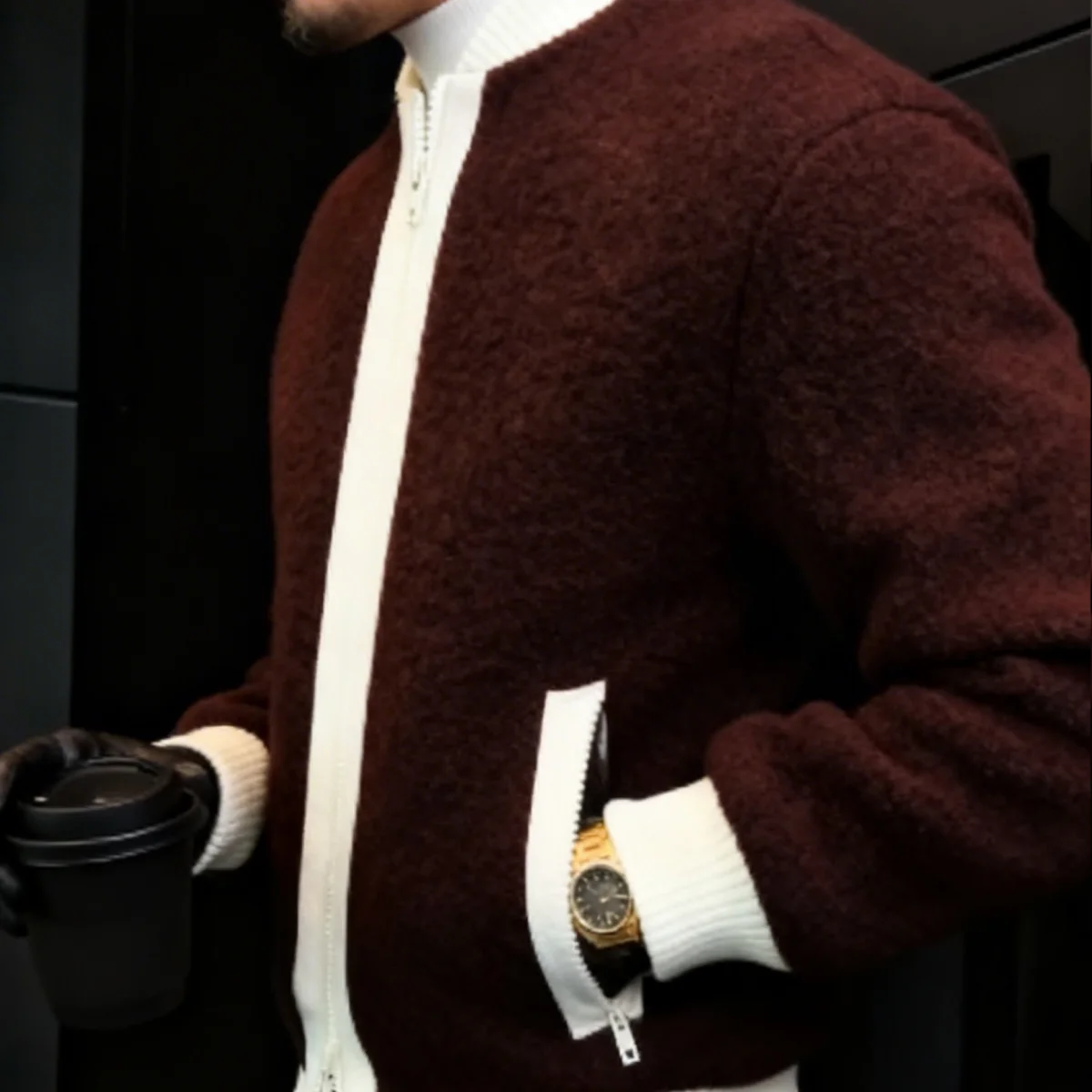 Veste double Zip Élégance