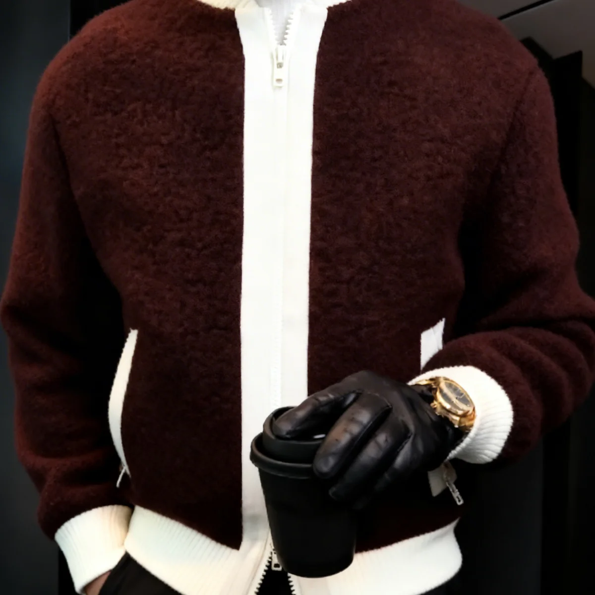 Veste double Zip Élégance