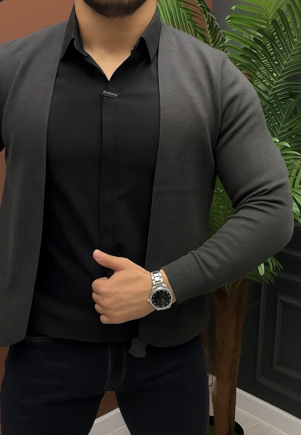 Chemise Tricot Homme Slim Fit