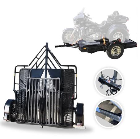 Trike and Spyder Ride-Up SRL Stand-Up Motorcycle Trailer