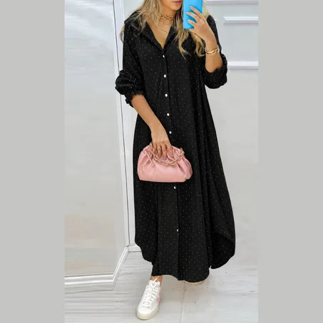 Robe chemise strass