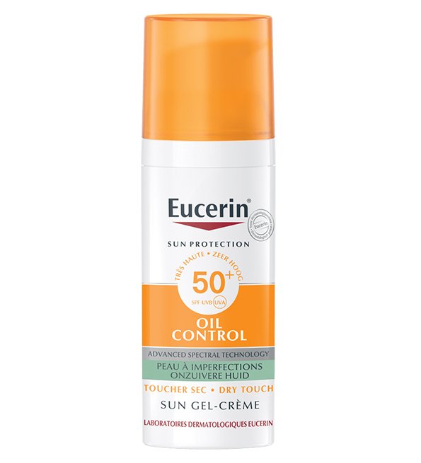 EUCERIN SUN OIL CONTROL SPF 50+ SUN GEL-CRÉME TOUCHER SEC 50 ML