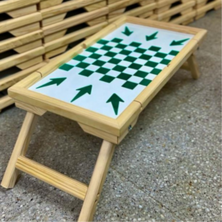 طاولة خشبية قابلة للطي متعددة الإستخدامات - Table pliante multifonctionnelle en bois