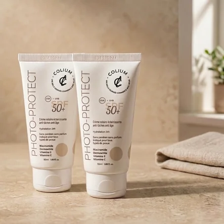 بشرة مشرقة وحماية تدوم: احصلي على باقة Colium SPF 50+ المزدوجة لجمال طبيعي وآمن!