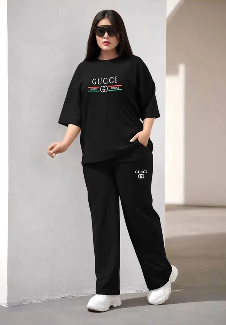 طقم رياضي أنيق - Gucci Style ✨