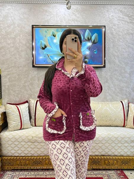 ✨جديد  بيجامة مبرة محفرة جودة عالية ✨