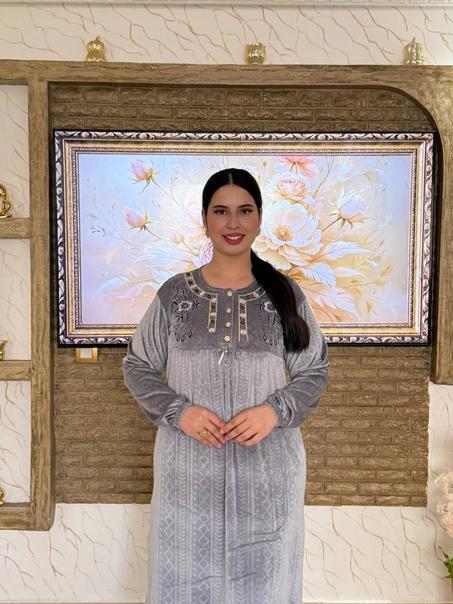 ✨بيجامة أنيقة مطروزة مبرة برناوت محفرة موديل راقي💓✨