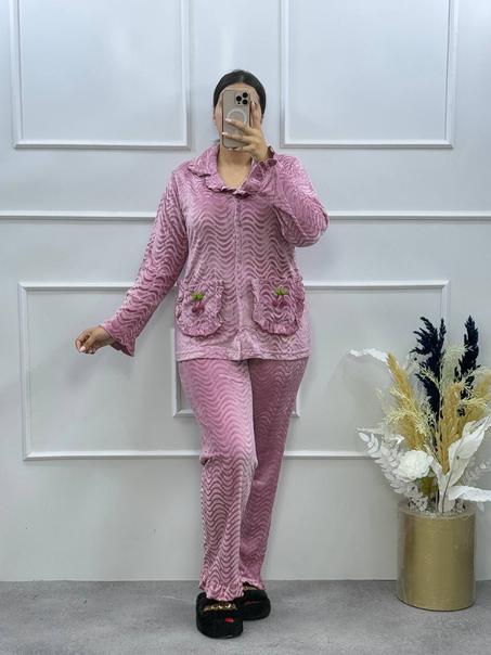 ✨جديد  بيجامة مبرة محفرة موديل راقي✨