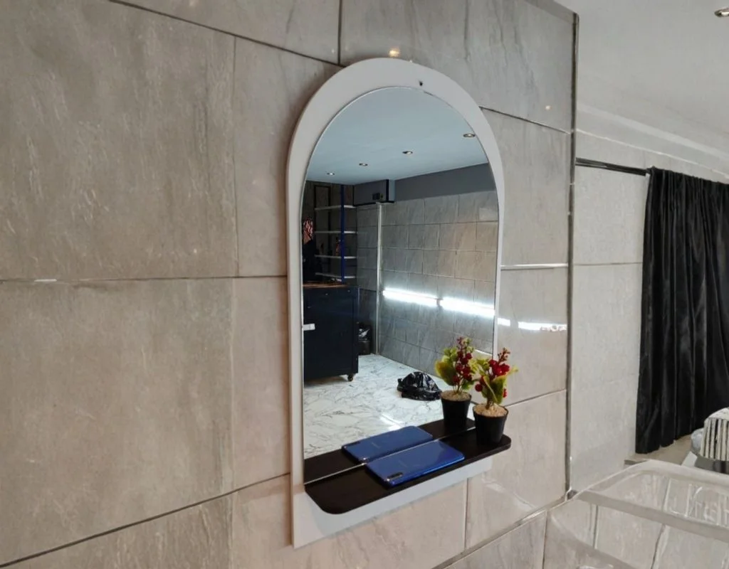 Miroirs salle de bain demi rond