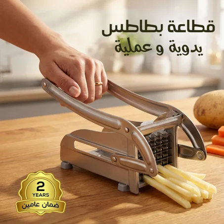 قطاعة بطاطس يدوية العملية