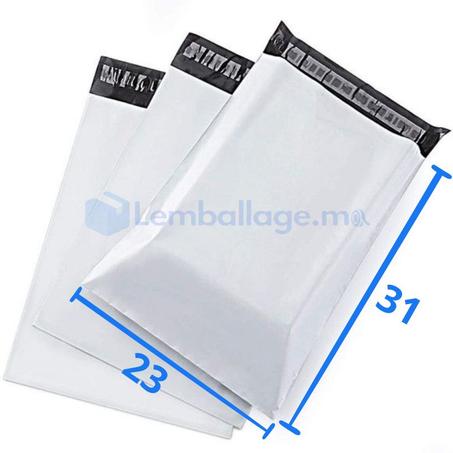 Sachet e-commerce blanc 23×31