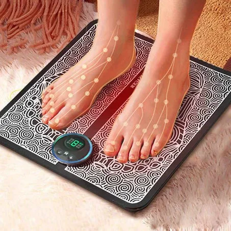 بساط تدليك القدم محفز العضلات ، مدلك القدم الكهربائي EMS