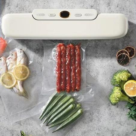 جهاز شفط وتفريغ الهواء لحفظ الطعام مع اغلاق حراري للأكياس من دينكس + 10 اكياس تغليف اضافية