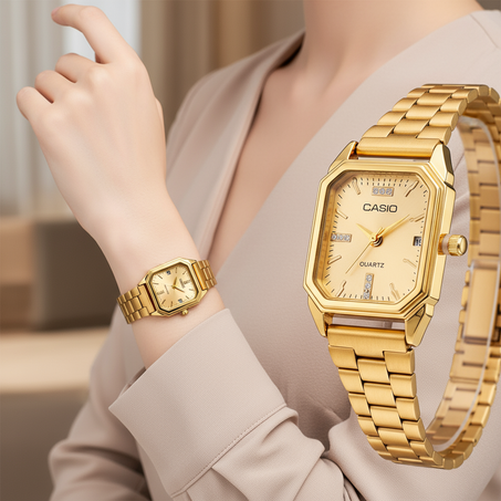 ساعة كازيو ذهبية كلاسيكية – فخامة تليق بمعصمك