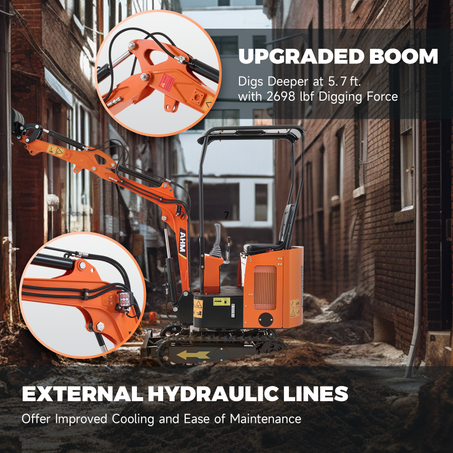 AX-15 | 13.8 HP Kubota Engine Mini Excavator