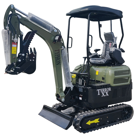 2025 4,000 lb TYPHON TERROR XX Mini Excavator – Kubota D902 Diesel Engine | EPA Certified