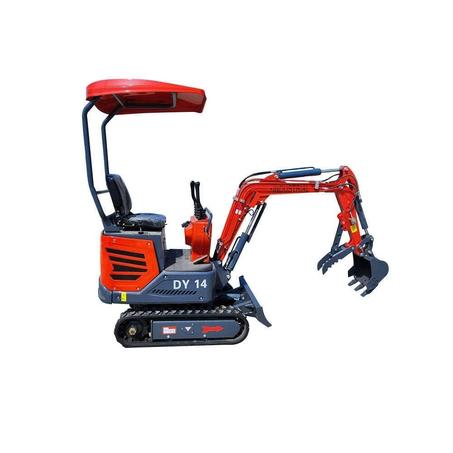 1.4 Ton Mini Excavator, Gasoline Engine (B&S), Gas w/ Upgraded Hydraulic System | AGT-DY14 by Bidadoo
