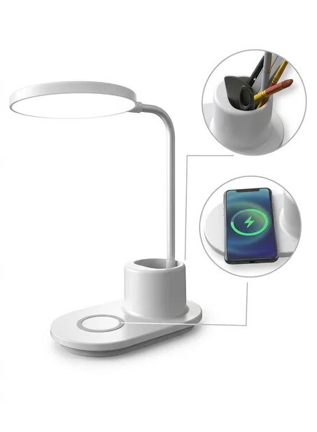 Table Lamp With a Wireless Charger