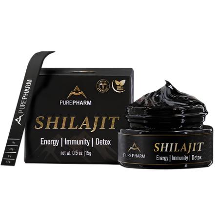 SHILAJIT PUREPHARM – Résine Pure pour Énergie, Immunité & Détox Naturelle