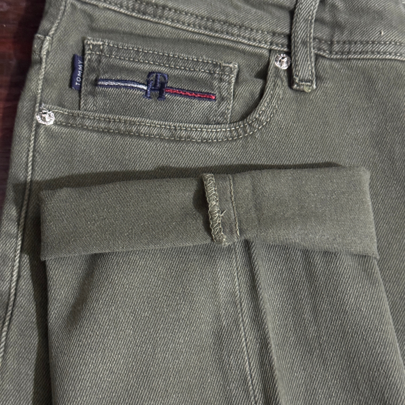 Tommy Hilfiger Vert Kaki - Coupe Droite
