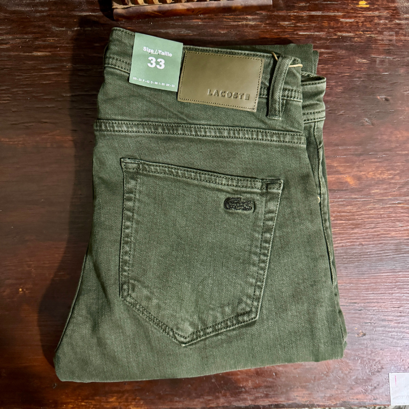 🐊 Lacoste Vert Kaki - Coupe Normale