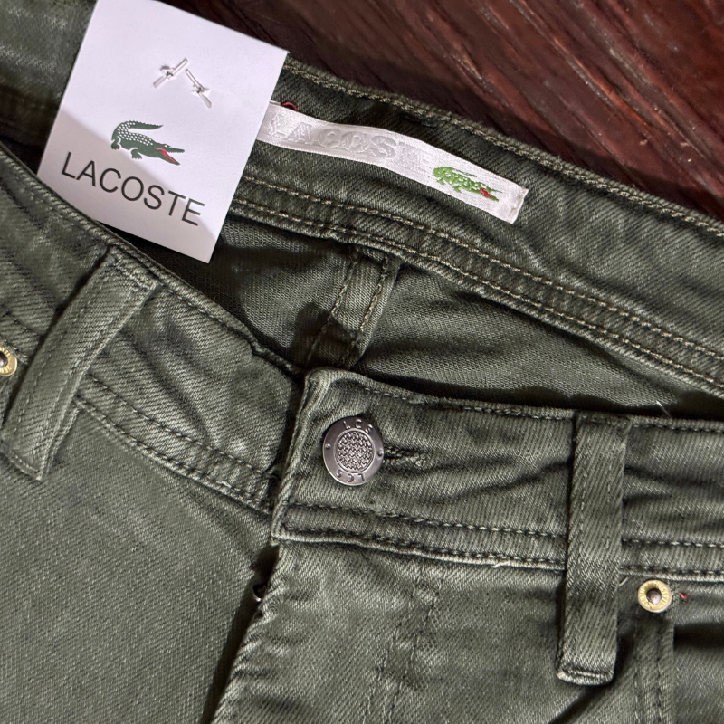 🐊 Lacoste Vert Kaki - Coupe Normale