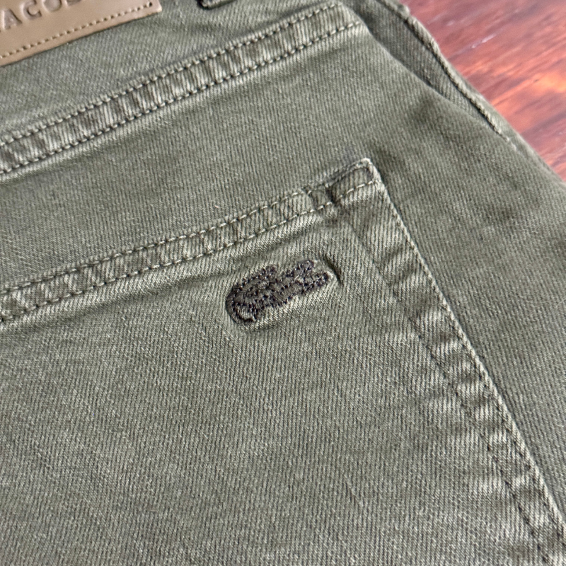 🐊 Lacoste Vert Kaki - Coupe Normale