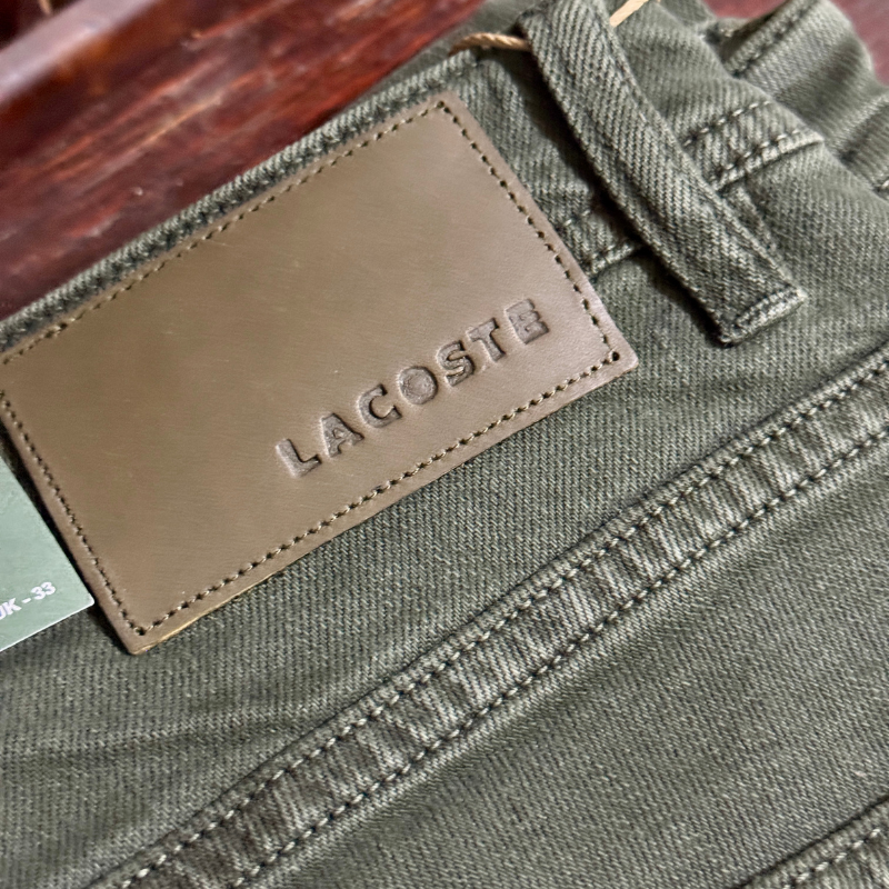🐊 Lacoste Vert Kaki - Coupe Normale