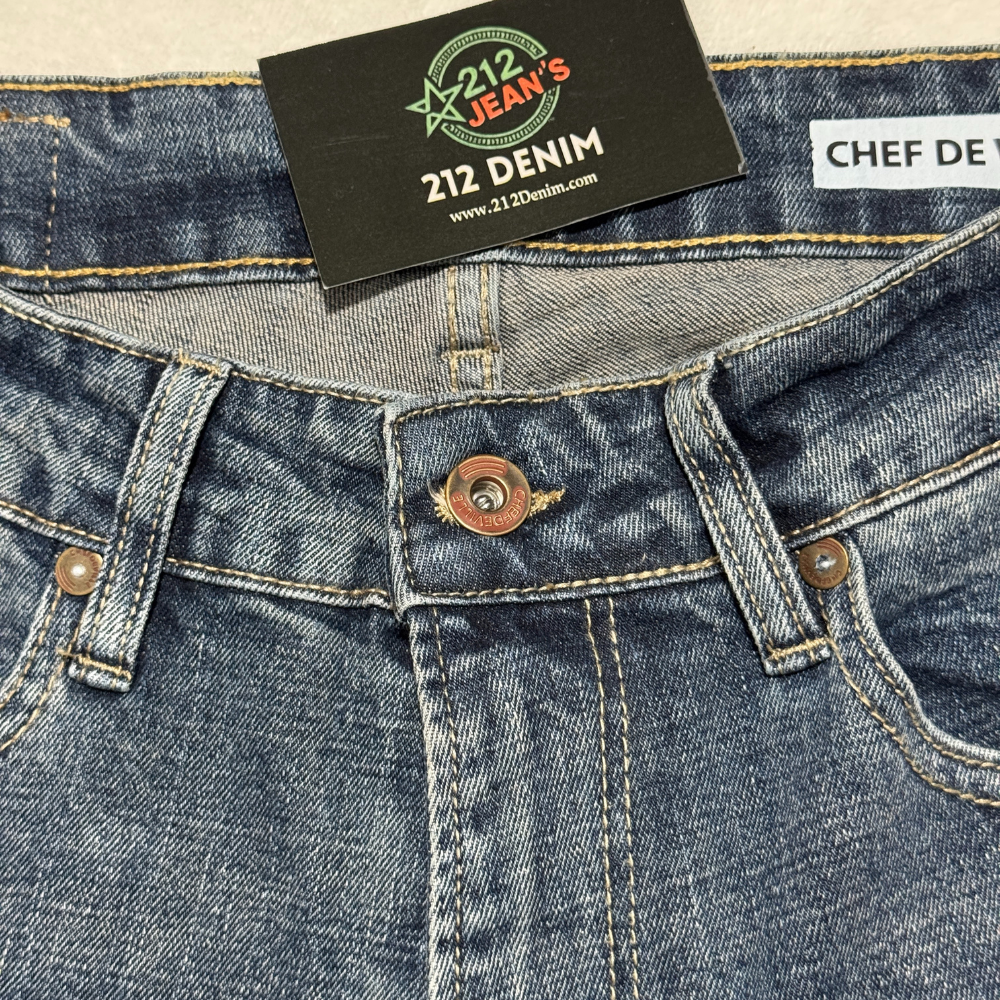 Chef.Devile Bleu Délave - Coupe Slim