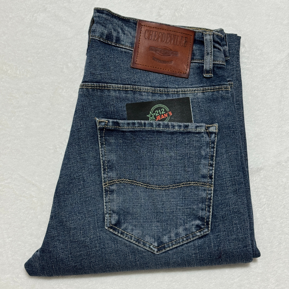 Chef.Devile Bleu Délave - Coupe Slim