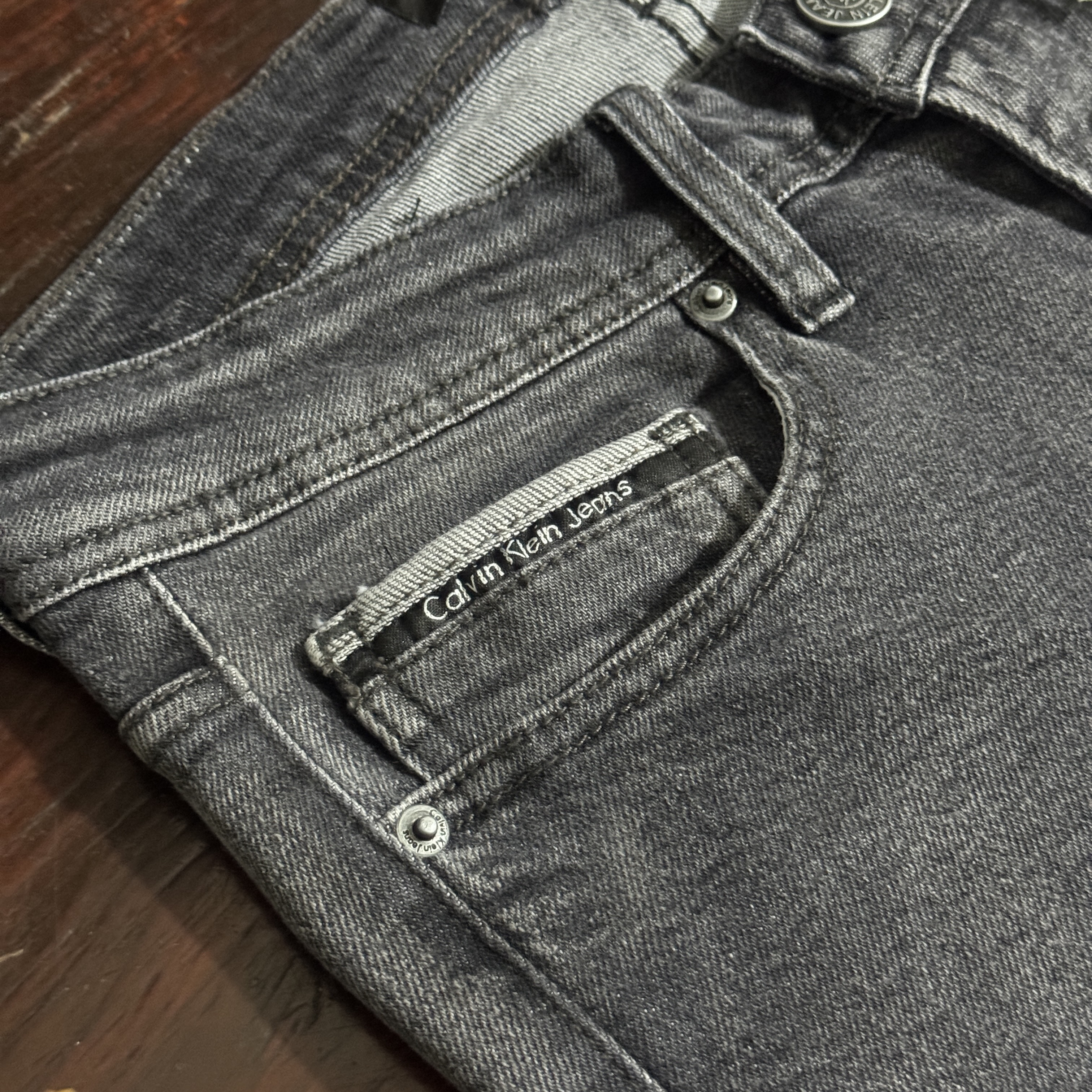 Calvin Klein Gris délaver - coupe slime