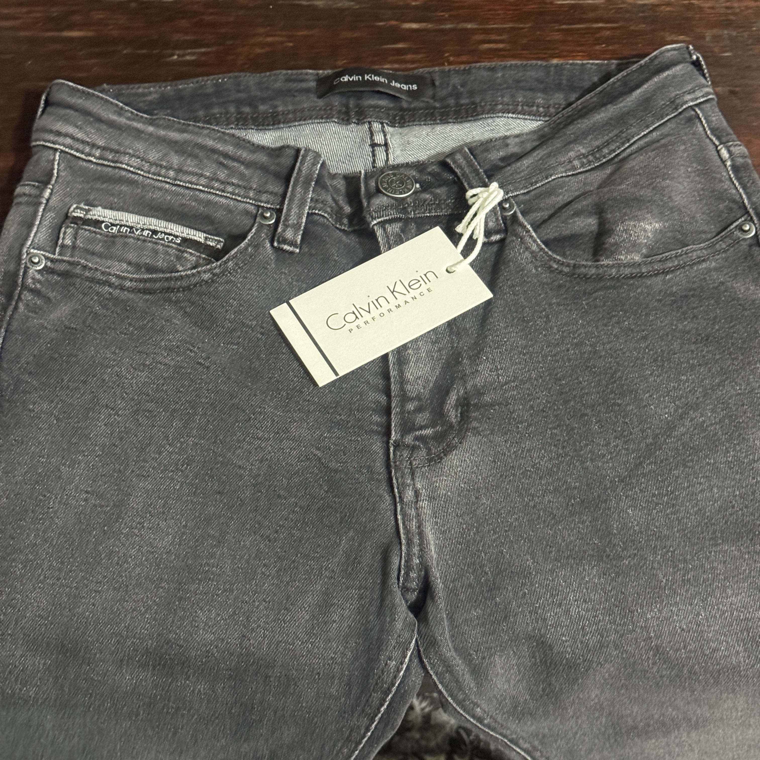 Calvin Klein Gris délaver - coupe slime