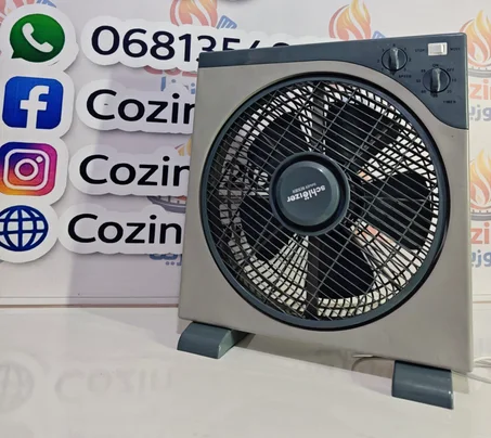 🌬️ مروحة Schleizer Box Fan 12" – البرودة لي محتاج فهاد الصيف