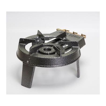 SWISS LINE Réchaud à gaz Belgique fonte 3 robinets 3 pieds