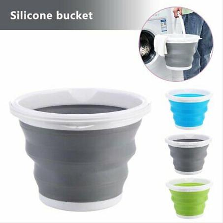 10L Foldable household cleaning round bucket new type plastic collapsible water buckets for camping fishing