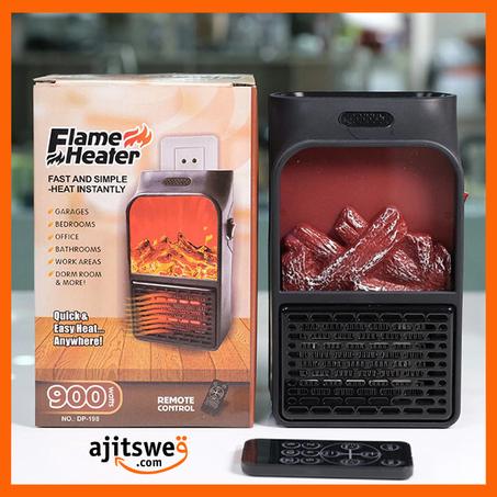 Flame heater 900 W سخان كهربائي صغير بمنفذ جداري لهب 900 واط
