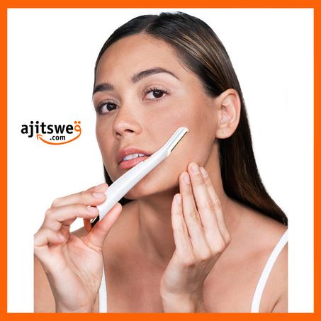 Flawless Dermaplane Glo مقشر للوجه ومزيل شعر مضاء